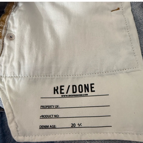 RE/DONE 90s Mini Skirt in faded blues denim Size 28/6 Celeb style alert - Picture 8 of 9